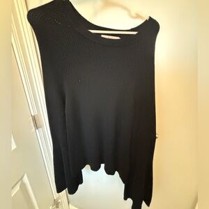 Philosophy Black Ribbed Knit Top